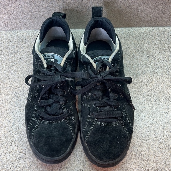 VNTG.Converse All Star One Star 2000 Black Suede Men's Size 7 1/2 Women's Size 9 - Picture 5 of 17